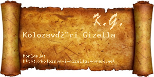 Kolozsvári Gizella névjegykártya